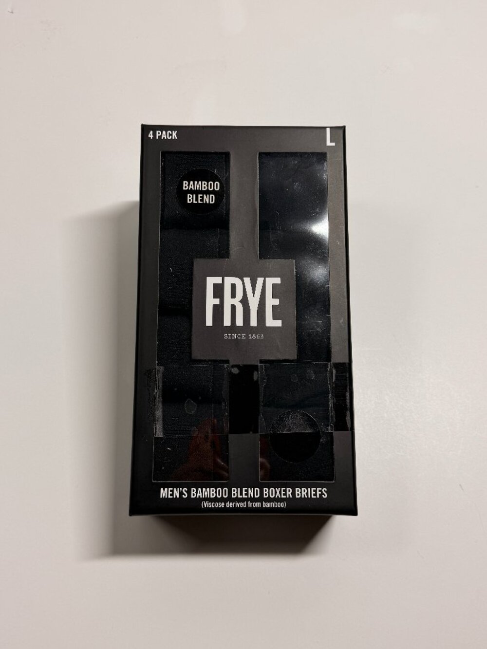 FRYE Bamboo Blend Boxer Briefs - 4 Pack - NWT - Black